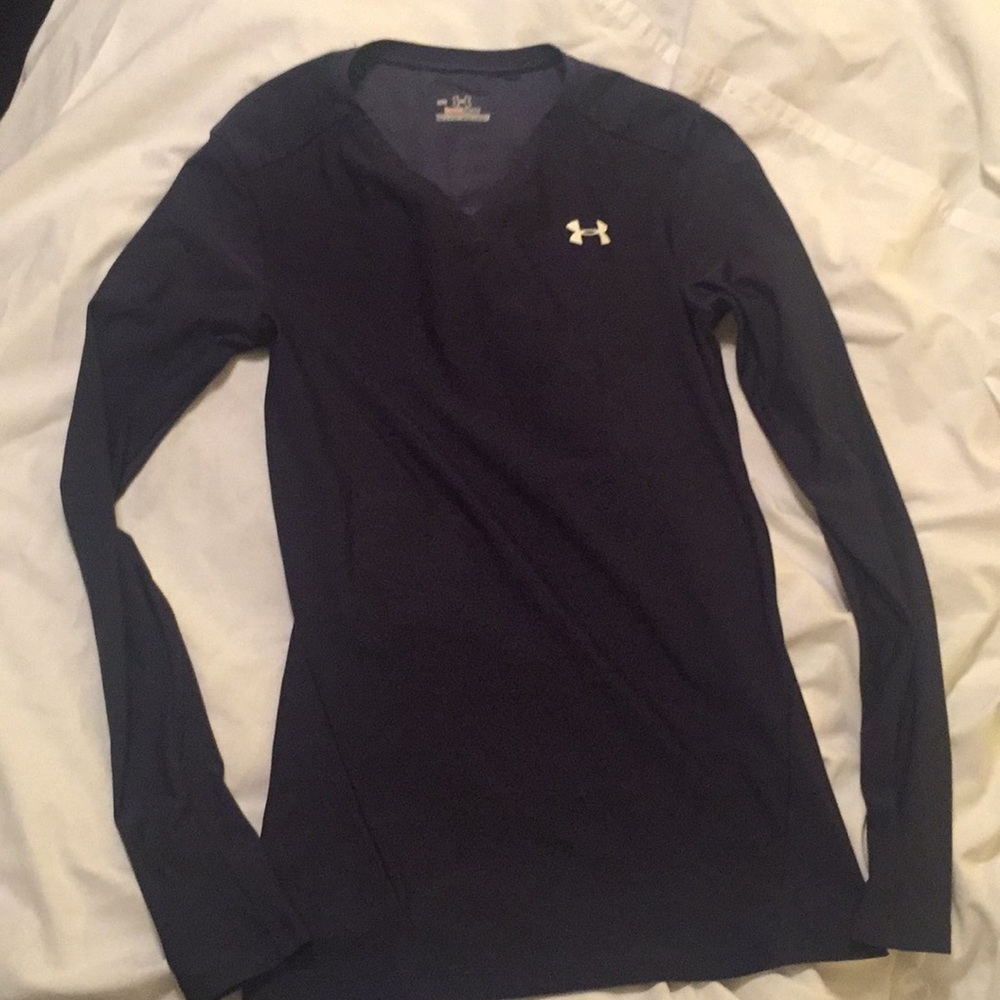 Under Armour Heat Gear V Neck Long Sleeve